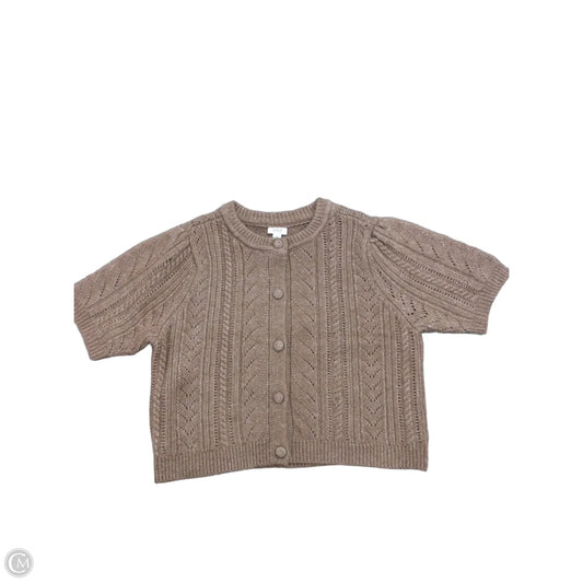Sweater Cardigan By A New Day In Tan, Size: Xl