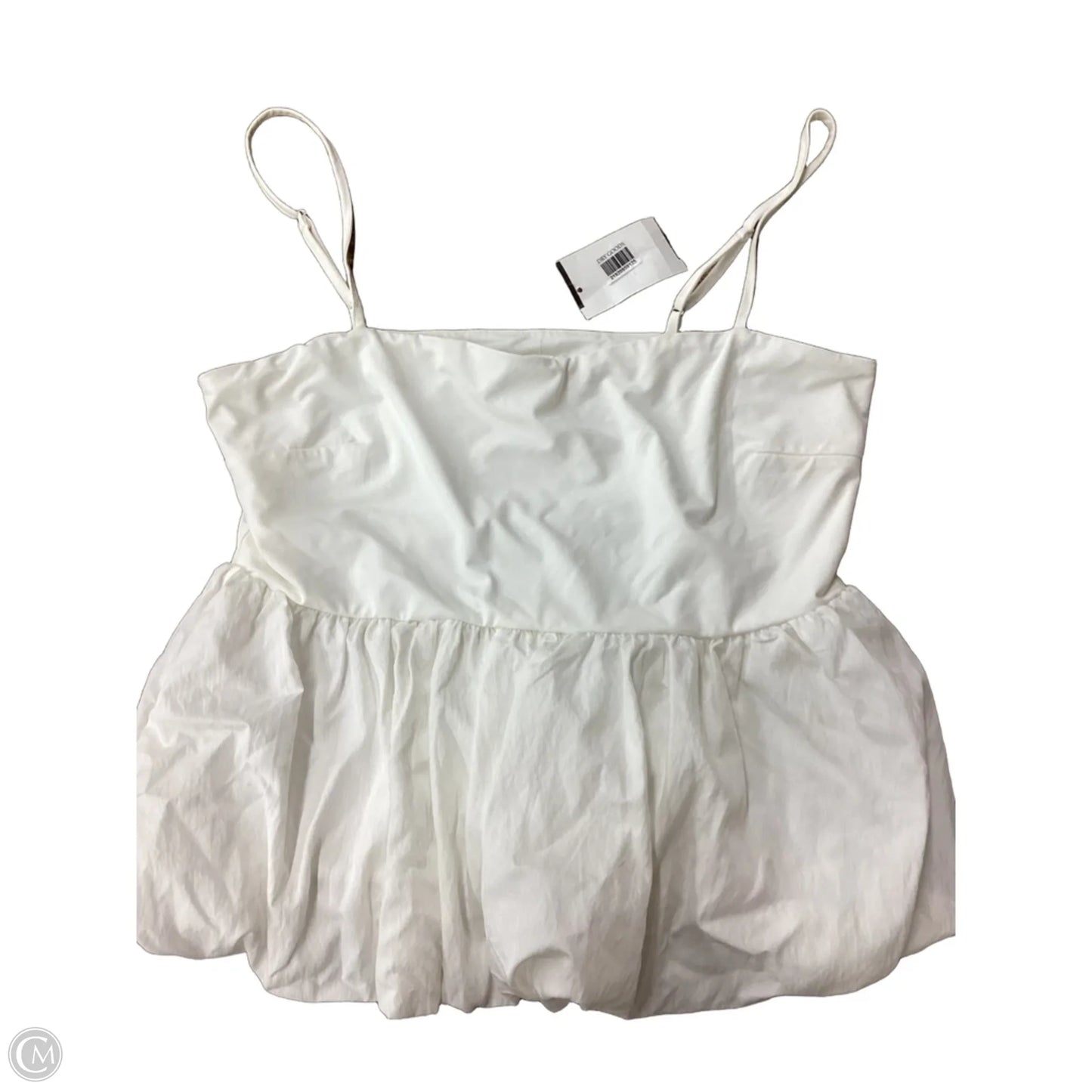Blouse Sleeveless By Lush In White, Size: L