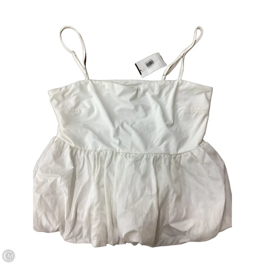 Blouse Sleeveless By Lush In White, Size: L