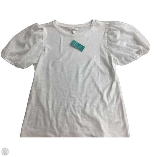 Blouse Short Sleeve By Maurices In White, Size: S