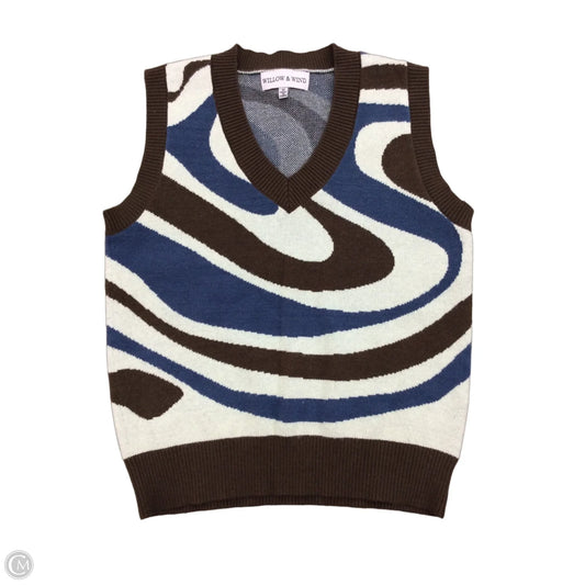 Vest Sweater By Clothes Mentor In Multi-colored, Size: M