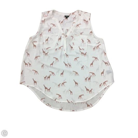 Blouse Sleeveless By Torrid In White, Size: 2x
