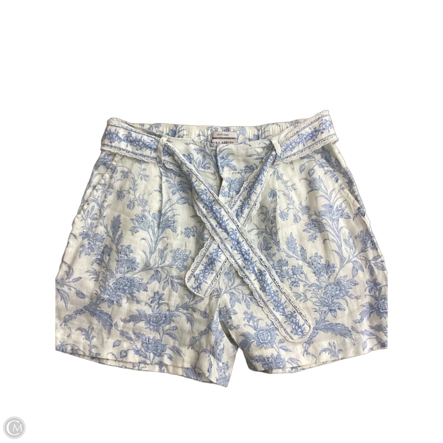 Shorts By Laura Ashley In Blue, Size: M