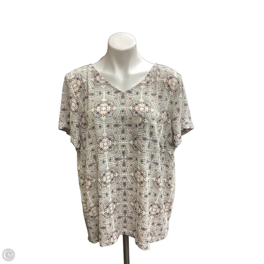 Blouse Short Sleeve By Maurices In Multi-colored, Size: 2x