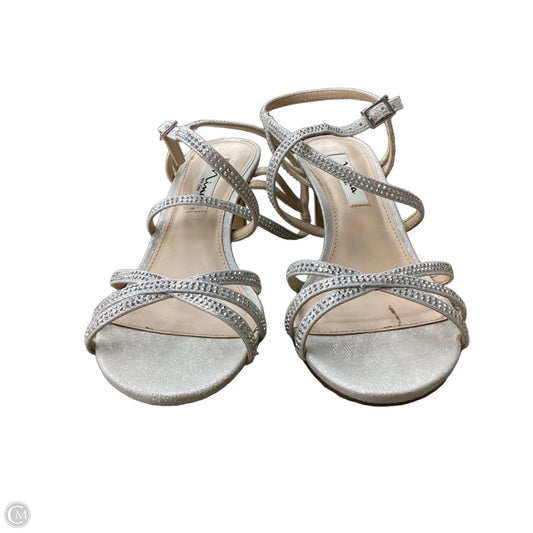 Shoes Heels Kitten By Nina In Silver, Size: 8