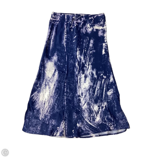 Skirt Midi By Anthropologie In Blue, Size: Xs
