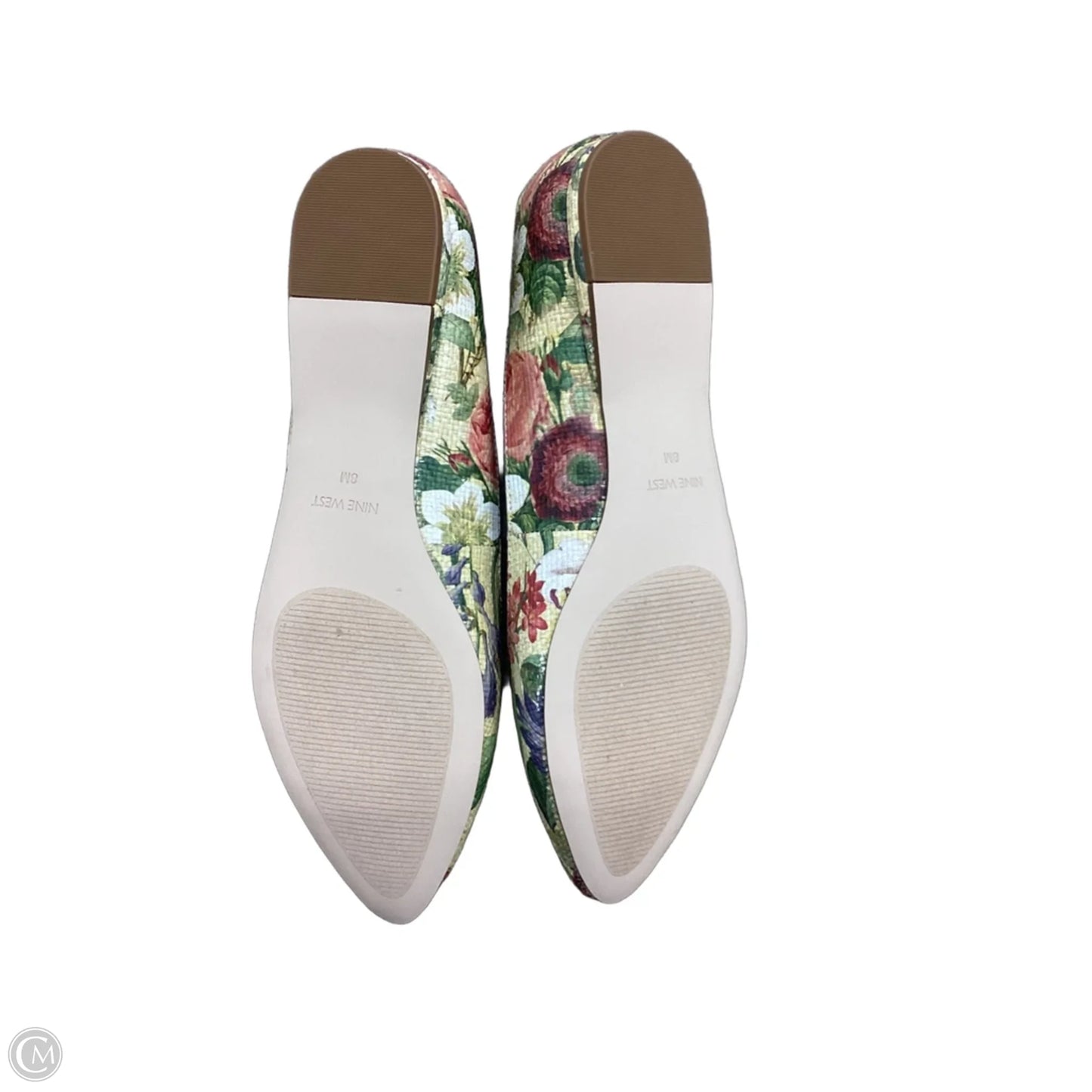 Shoes Flats By Nine West In Floral Print, Size: 8