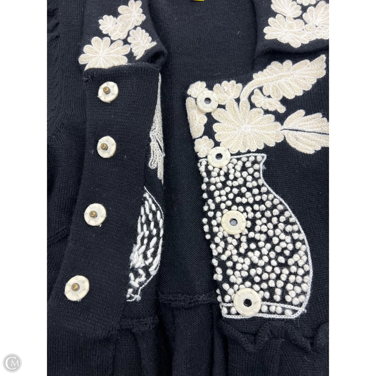 Sweater Cardigan By Leifsdottir In Black, Size: M