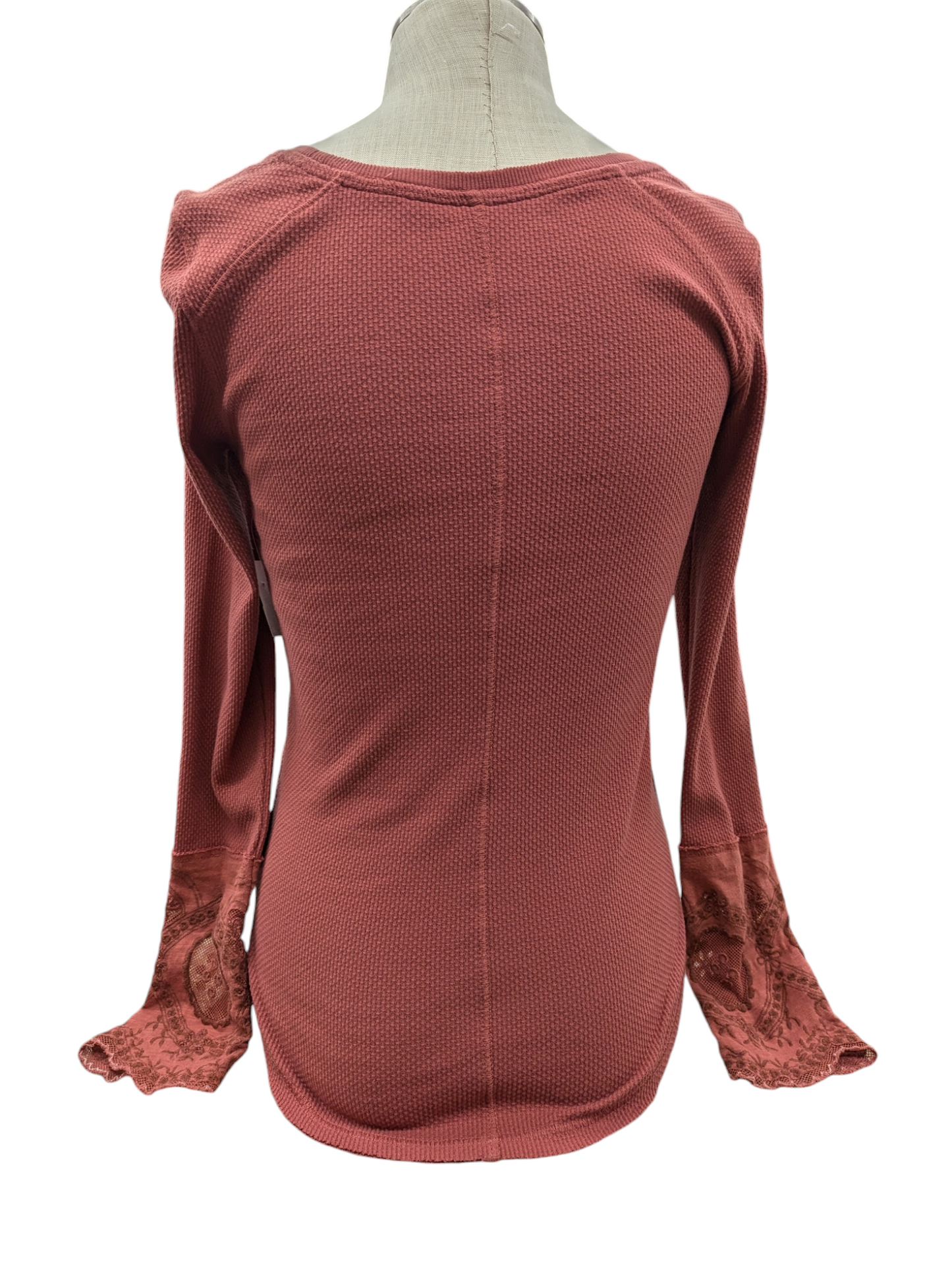 Top Long Sleeve By Free People In Orange, Size: L