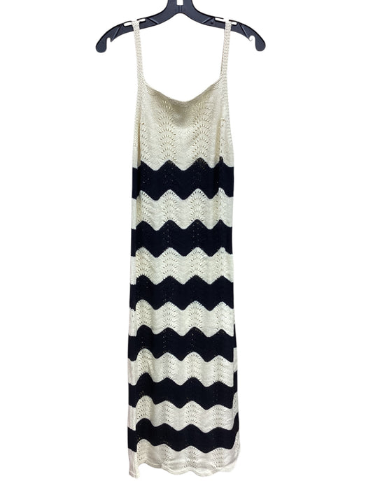 Dress Casual Midi By 4S13nna In Striped Pattern, Size:L