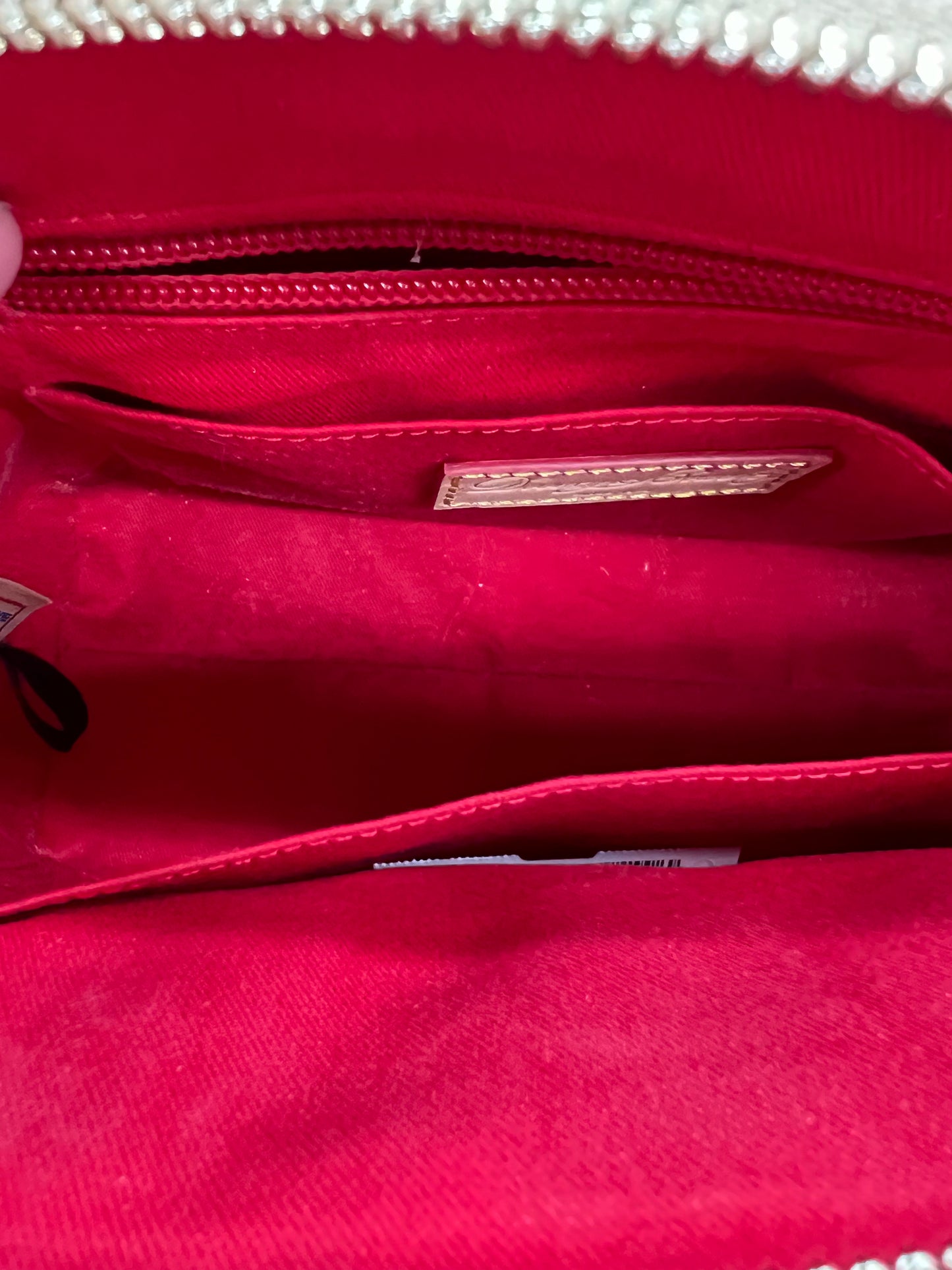 Handbag Designer By Dooney And Bourke In Red & White, Size:Small