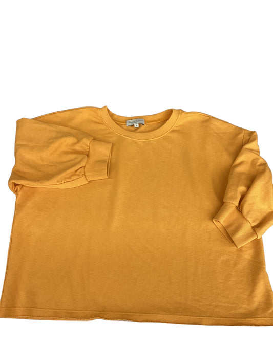 Sweatshirt Crewneck By Michael Stars In Orange, Size: S