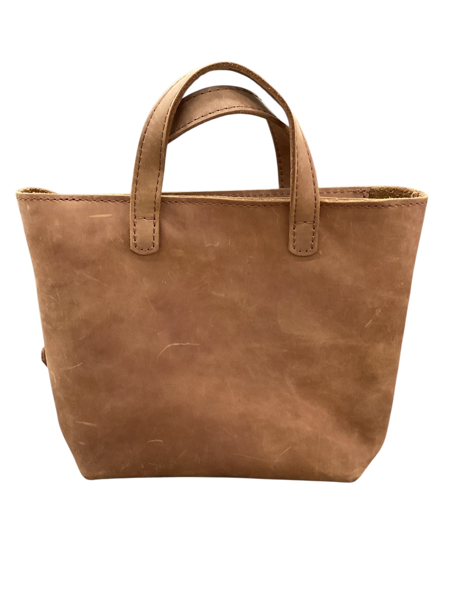 Handbag Leather By Portland Leather In Tan, Size:Medium