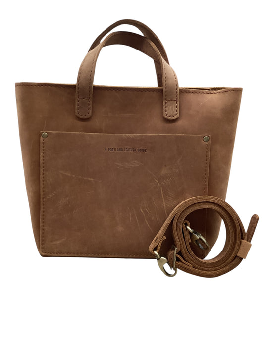 Handbag Leather By Portland Leather In Tan, Size:Medium