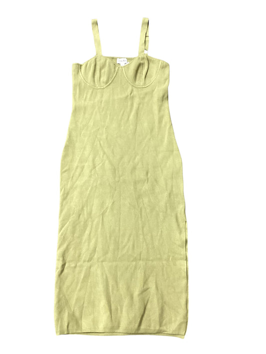 Dress Casual Midi By The Drop In Green, Size:L