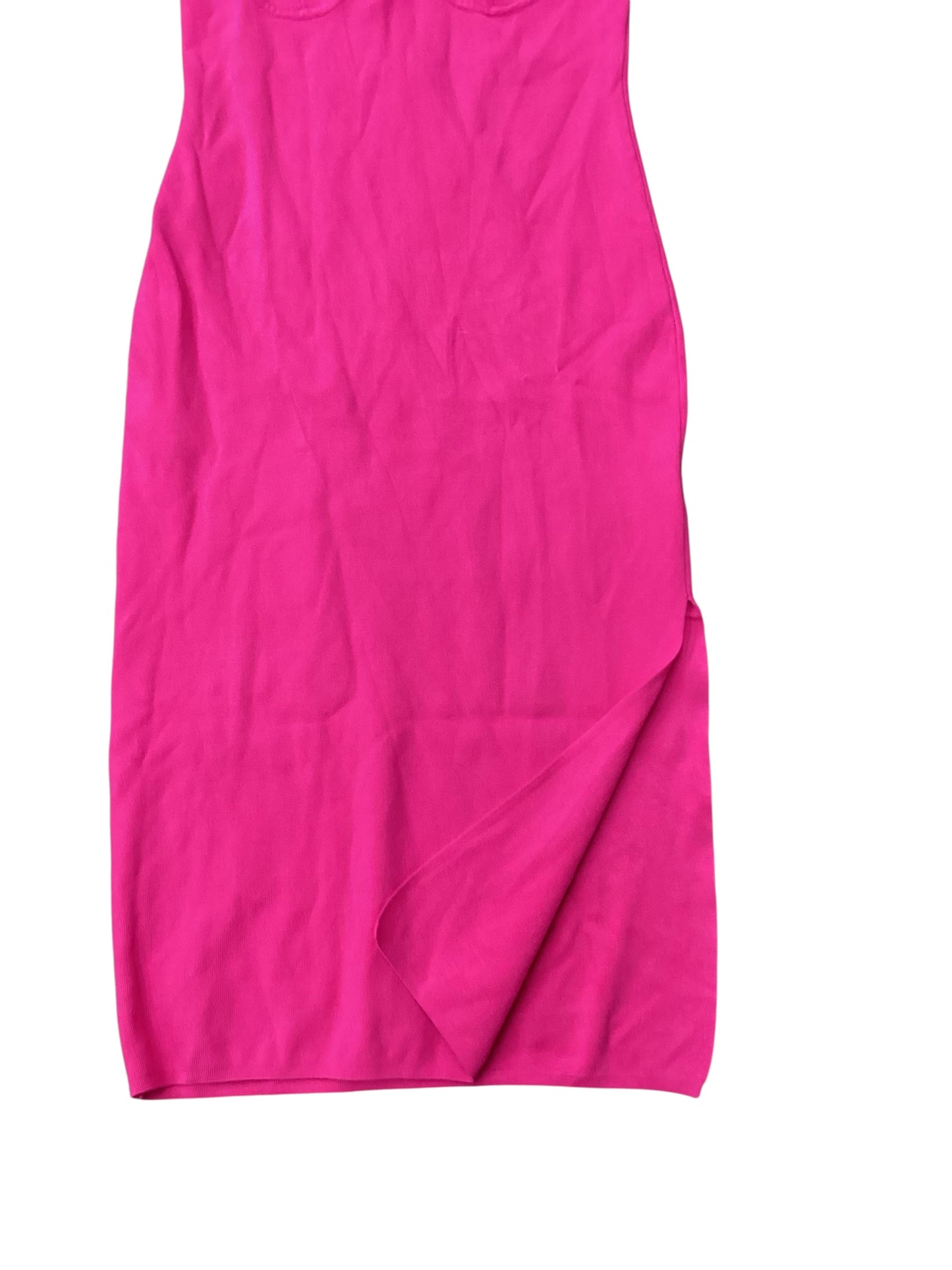 Dress Casual Midi By The Drop In Pink, Size:L