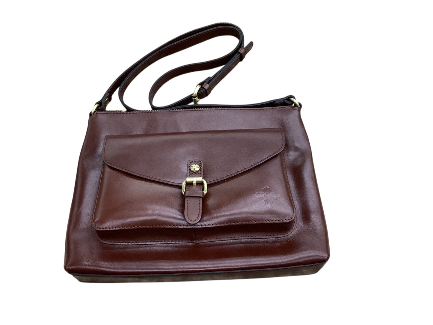 Crossbody Designer By Patricia Nash In Brown, Size:Large