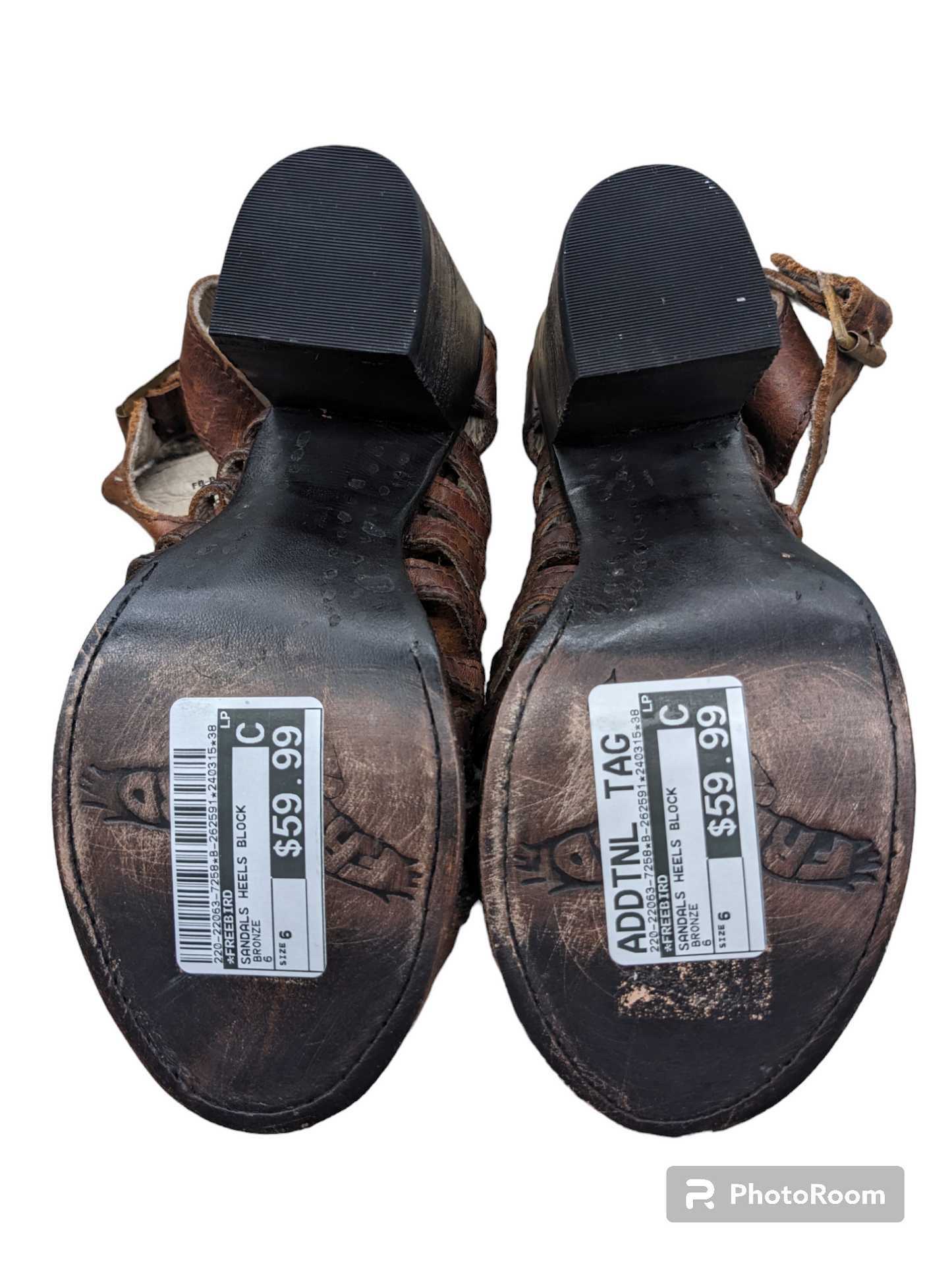 Sandals Heels Block By Freebird  Size: 6